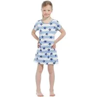 Rebelle Nachthemd Mädchen Schlafshirt mit Sternen ohne Arm (1-tlg) Baumwolle
