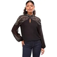 LIPSY Langarmbluse Lipsy Bluse, Regular (1-tlg)
