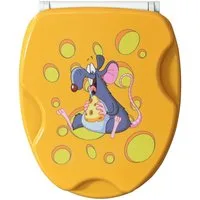 Sanilo WC-Sitz Cheesy mit Absenkautomatik & Quick Release, Premium Toilettendeckel, abnehmbar, leichte Montage von oben