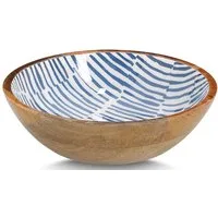 Zeller Present Schale Mangoholz, mit Streifendekor, Massivholz, hochwertiges natürliches Material
