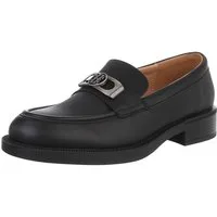 Ital-Design Eleganter Damen Loafer mit Komfort und zeitlosem Design Slipper (89930136) Blockabsatz Mokassins in Schwarz