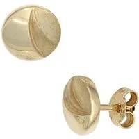JOBO Paar Ohrstecker, rund 333 Gold