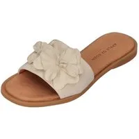 Apple of Eden AGNIS 93-F Pantolette Crema Flowers