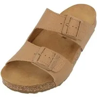 Haflinger Bio Bonnie Lederpantolette aus Kalbsleder Unisex Hausschuh