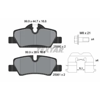 Textar Warnkontakt hinten Porsche 911 997