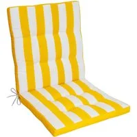 Herlag Polsterauflage Mia, (1 St), Niedriglehner 100x50x5cm Easy-Drop Bänder Gelb Gestreift