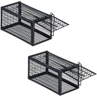 relaxdays Lebendfalle Mäuse und Ratten 2er Set
