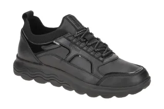 Geox D26NUC 0856K C9999 SPHERICA Damenschuhe Halbschuhe Sneaker Schwarz