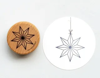 Perlenfischer Stempel Weihnachten: PAPIERSTERN XL