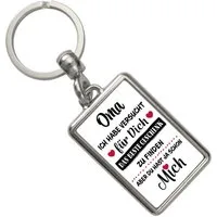 speecheese Schlüsselanhänger Oma - das beste Geschenk für dich bin ich Schlüsselanhänger