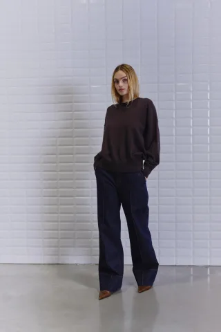 WITHBLACK - Pullover Weiblich Braun - Gr. - XS