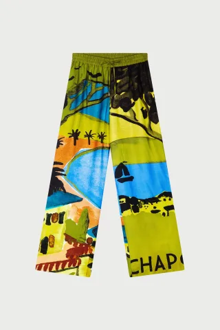 Fabienne Chapot - Brent Trousers yellow/blue - Gr. - 40