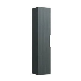 LAUFEN Hochschrank JUNA 335x353x1650 1Tür links m. 4 Ablg. m. Griffmulde verkehrsgrau, H411651109266 H4116511092661