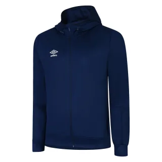 Umbro - "Total Training" Hoodie mit durchgehendem Reißverschluss für Herren (Marineblau/Weiß)