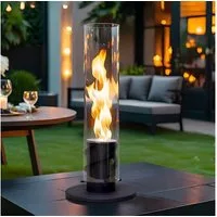 Olvy Tischfeuer Fiérza Tischkamin 40 cm – Bioethanol Tischfeuer Komplettset