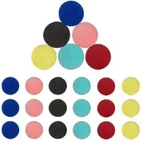 relaxdays Clown-Kostüm Bunte Clownsnase 24er Set