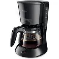 Philips Filterkaffeemaschine HD7461/20 Daily Collection, 1,2l Kaffeekanne, Papierfilter 1x4, Aroma-Twister, Tropfstopp, Abschaltautomatik, Schwarz