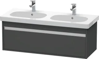 Duravit Ketho Waschtischunterbau wandhängend Graphit Matt 1150x455x410 mm - KT666904949 KT666904949