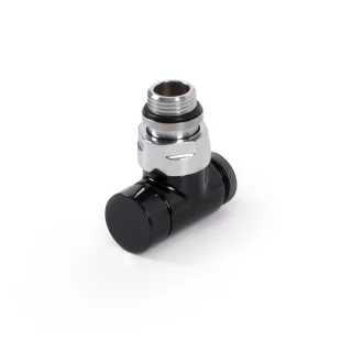 Terma Absperr-Eckventil CYLINDER; GZ 1/2"-GZ 24-19; schwarz; (V30210E9005), TGZOCZ001, Schwarz TGZOCZ001