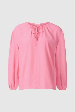 Rich & Royal - Blouse with string details recycled lollipop pink - Gr. - 36