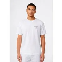 Champion T-Shirt Graphic Tee Kurzarm, mit Rundhalsausschnitt, aus Baumwolle, gerader Abschluss