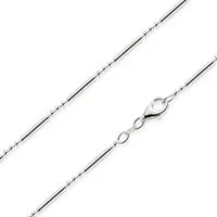 Materia Silberkette Damen Silber Kugelkette 2mm 40-70cm K38, 925 Sterling Silber