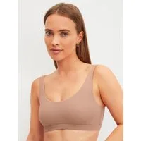 CALIDA Bustier Natural Skin temperaturausgleichend, schnelltrocknend, Interlock, ohne Bügel