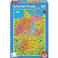 Schmidt Spiele Puzzle Deutschlandkarte mit Bildern (Kinderpuzzle), 299 Puzzleteile