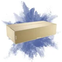 PROREGAL® Versandkarton 2-wellig LxBxH 1200x600x310mm belastbar bis 30kg Postversand, Robuster Versandkartons Faltkarton Postversand Paketversand