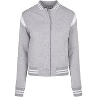URBAN CLASSICS Collegejacke Urban Classics Damen Ladies Organic Inset College Sweat Jacket (1-St)