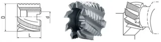 ELMAG HSS Co5-Walzenstirnfräser DIN 1880 feingezahnt - 74254