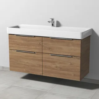 Sanipa 3way Waschtischunterbau zu Laufen Pro S Waschtisch mit 4 Auszügen, Eiche-Kansas UM78659