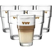 LEONARDO Glas Solo Becher 410 ml 6er Set, 6-tlg., Glas