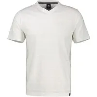 LERROS T-Shirt T-Shirt mit V-Neck in Strickqualität, grosse Größen