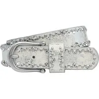 Caspar Nietengürtel GU292 Damen Gürtel mit dezentem Strass und Nieten Dekor