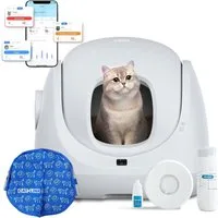 CATLINK Katzentoilette Baymax Selbstreinigendes Katzenklo XXL für eine Katze – WLAN APP, Anti-Blockierschutz, Gesundheits-Monitoring, 7L Behälter, 70L Volumen