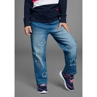 KangaROOS Stretch-Jeans Stretchjeans mit Applikation Jeans mit süßen Sternen-Aufnähern