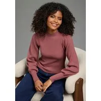 Laura Scott Strickpullover mit Stehkragen, figurbetonter Passform aus weicher Viskosemischung