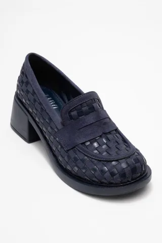Marlon Gewebt Blockabsatz Loafer Damen
