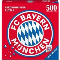 Ravensburger Puzzle FC Bayern Logo, 500 Puzzleteile, Made in Europe