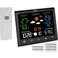 TFA Dostmann TFA 35.1171.01 Contrast mit VA Farbdisplay und Wetterprognose Funkwetterstation