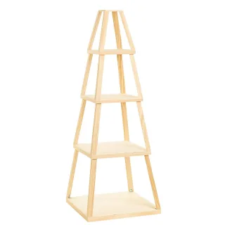 Regal "Pyramide" aus Holz, 40 x 40 x 106 cm