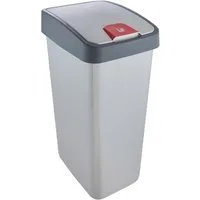 keeeper Mülleimer magne, Abfallbehälter mit Flip-Deckel, 40 x 30 x 61,5 cm, 45 l, komfortabler Soft-Touch-Point, Made in Europe