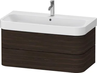 Duravit Happy D.2 Plus Waschtischunterbau wandhängend Nussbaum gebürstet Matt 975x490x415 mm - HP438 HP4388069690000
