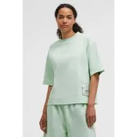 SENSES.THE LABEL Sweatshirt Kurzarm- SA:LINE aus Interlock Oversized Fit