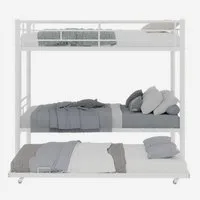 ANYSUN Etagenbett Stockbett, 2 Farben (Set, Bett), 3 Liegeflachen mit Leiter