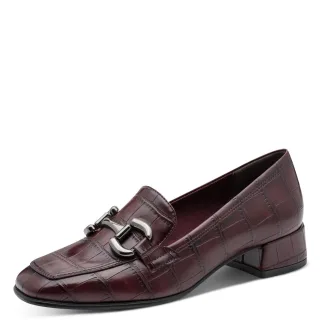 Tamaris - Da.-Slipper merlot croco - Gr. - 40