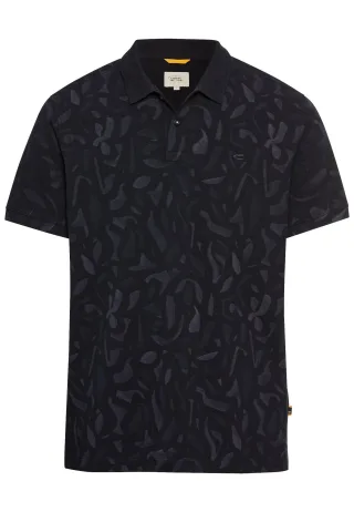 camel active - Kurzarm Poloshirt aus reiner Baumwolle dark navy - Gr. - XXL