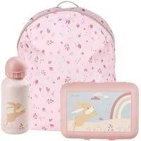 Sterntaler® Kinderrucksack Kindergarten Set HASE Hanni (Hase Hanni, 1-tlg., Set bestehend aus Kinderrucksack Mini, Brotdose und Trinkflasche)