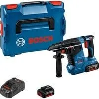 Akku-Bohrhammer GBH 18V-24 C Professional, 18Volt blau/schwarz, 2x Li-Ionen Akku 5,0Ah, Bluetooth, in L-BOXX